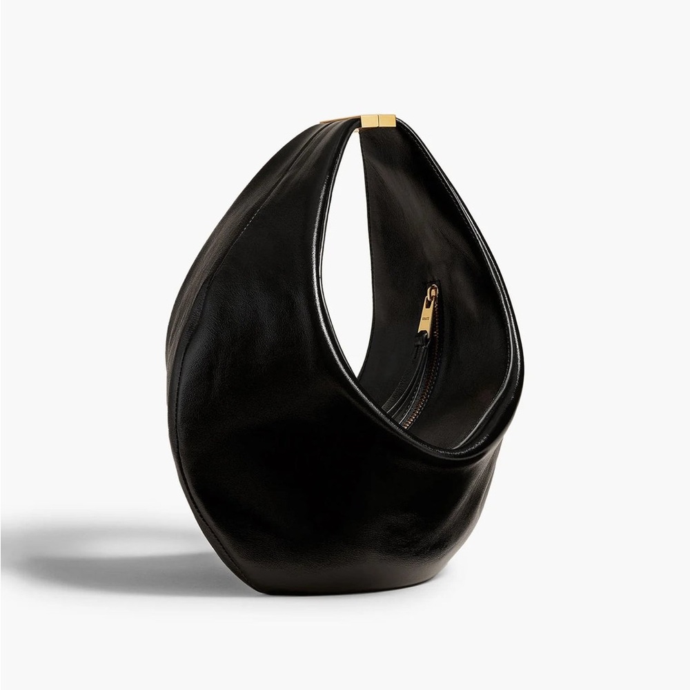 KHAITE Olivia Black Leather Handbag
